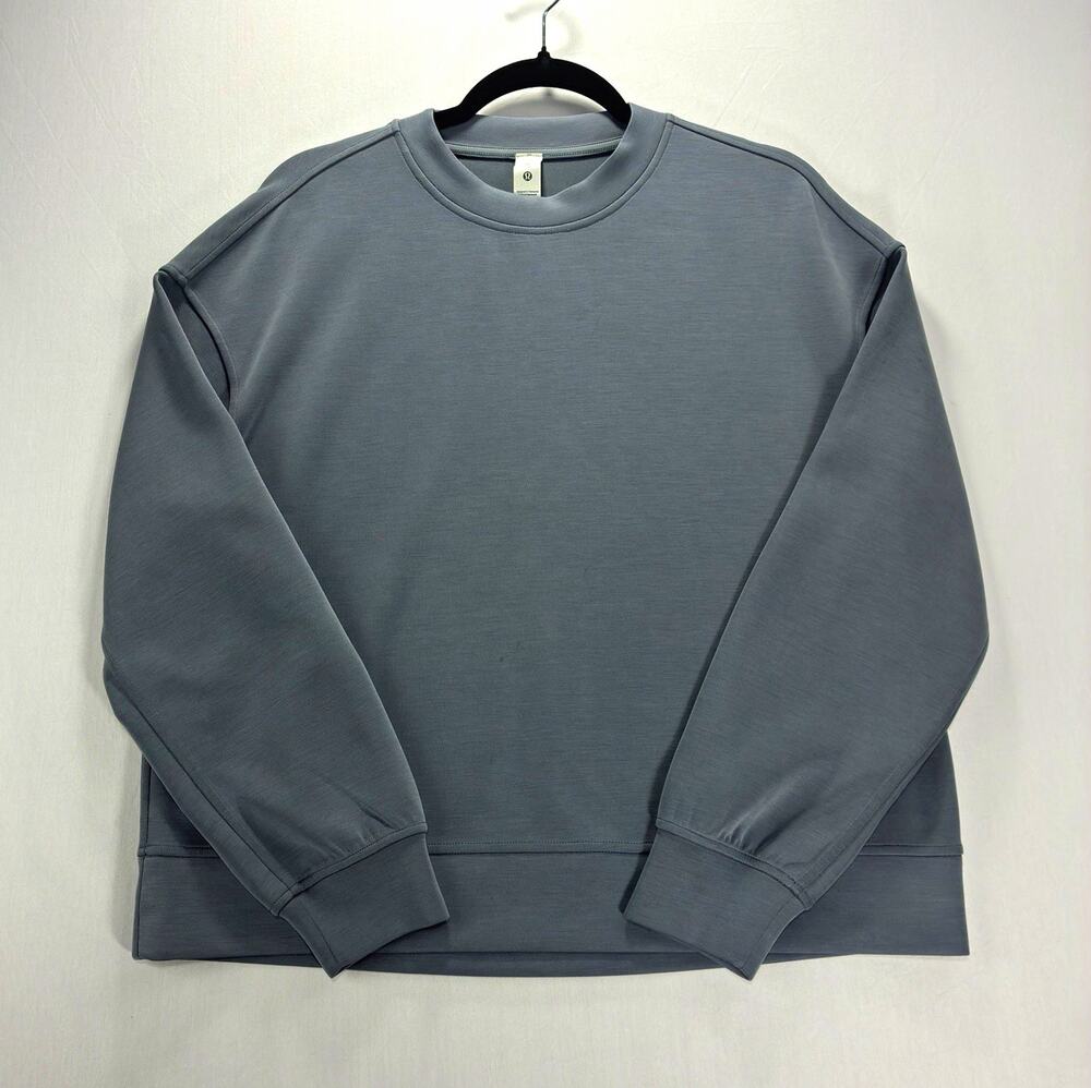 lululemon Softstreme Crewneck Sweatshirt Women’s XS Gray Oversized Pullover